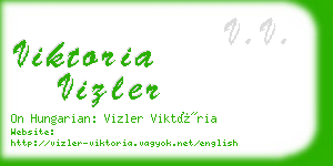 viktoria vizler business card